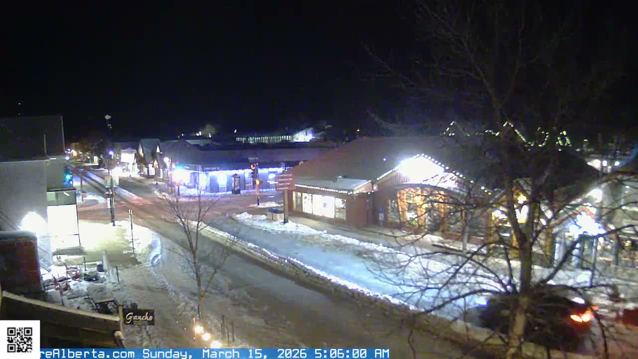 Canmore 6 th Avenue Intersection City Main St. Live Cam - Canmore, Alberta's Rockies, Alberta, Canada