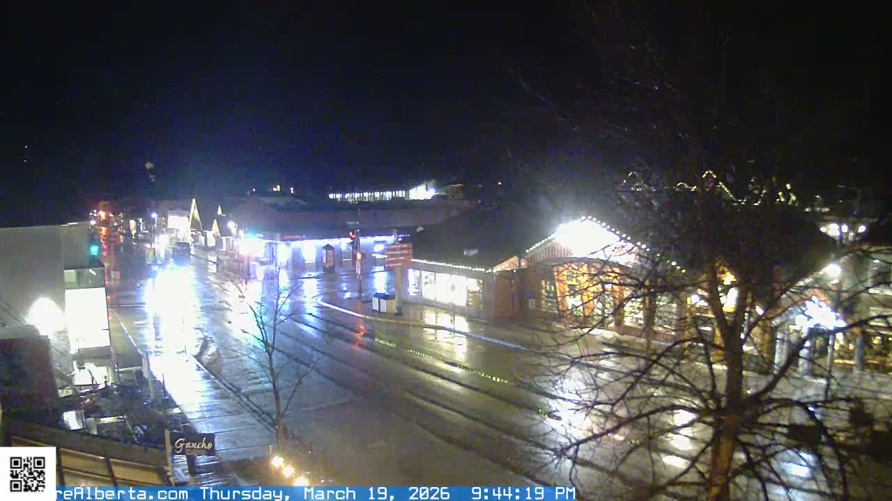 Canmore 6 th Avenue Intersection City Main St. Live Cam - Canmore, Alberta's Rockies, Alberta, Canada