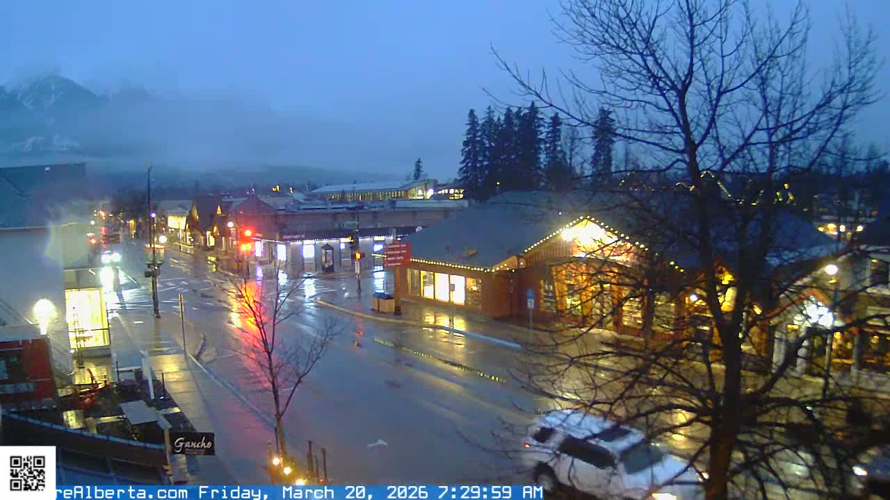 Canmore 6 th Avenue Intersection City Main St. Live Cam - Canmore, Alberta's Rockies, Alberta, Canada