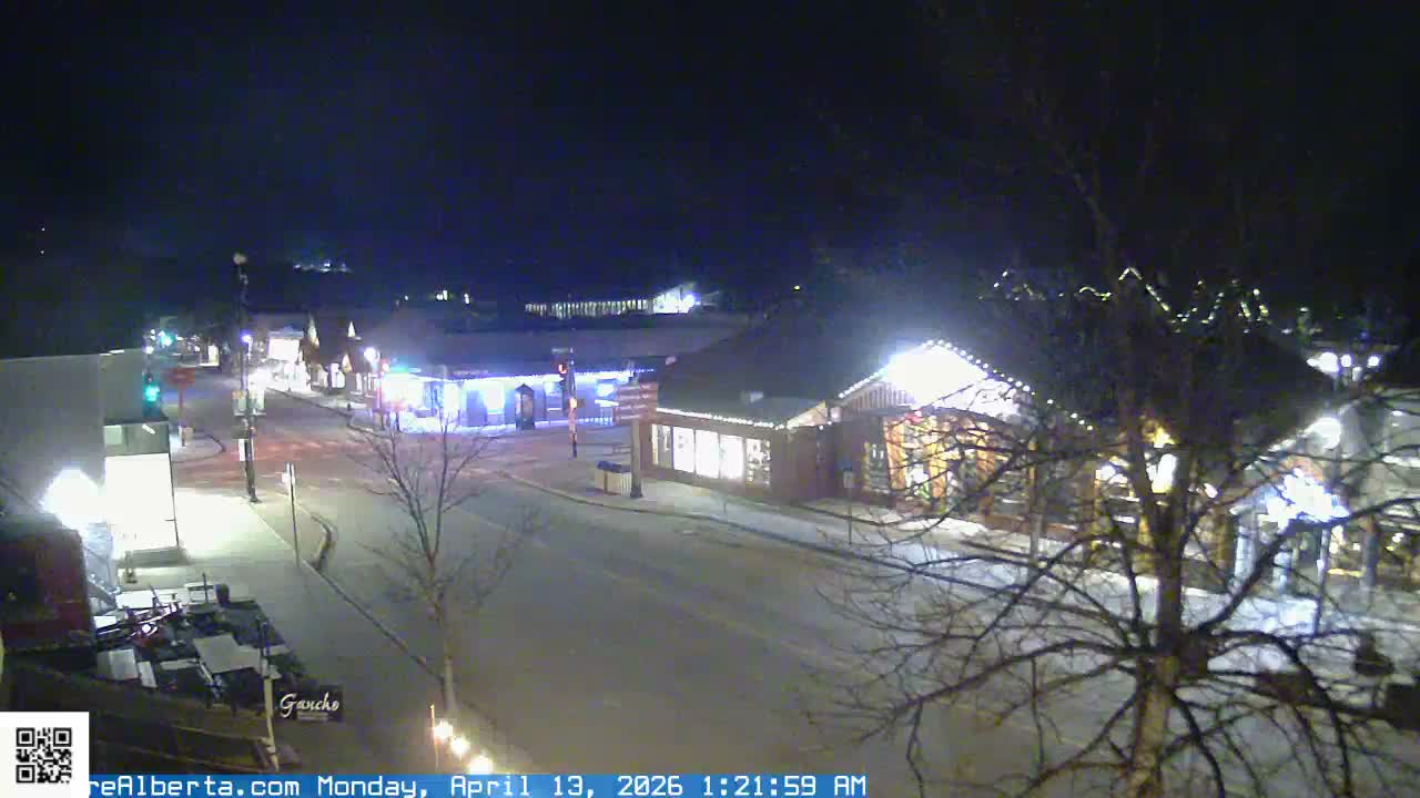Canmore 6 th Avenue Intersection City Main St. Live Cam - Canmore, Alberta's Rockies, Alberta, Canada