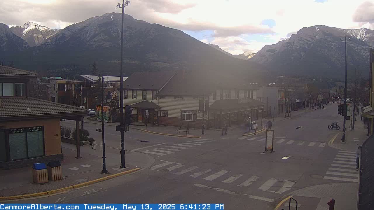 Canmore Downtown Live Cam -  Canmore, Alberta's Rockies, Alberta, Canada