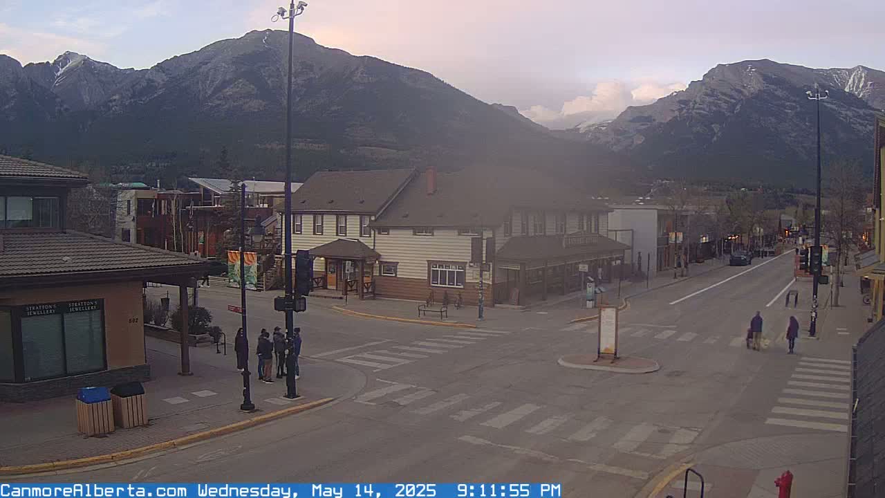 Canmore Downtown Live Cam -  Canmore, Alberta's Rockies, Alberta, Canada