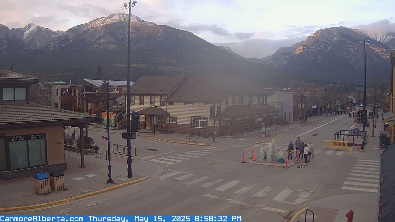 Canmore Downtown Live Cam -  Canmore, Alberta's Rockies, Alberta, Canada