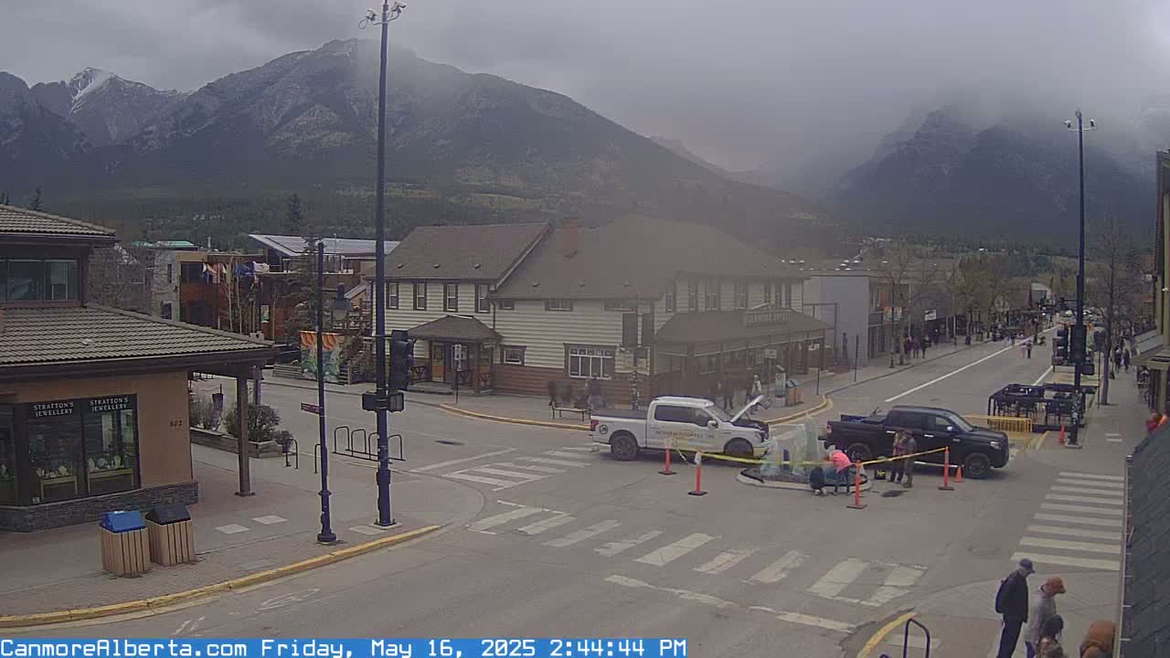 Canmore Downtown Live Cam -  Canmore, Alberta's Rockies, Alberta, Canada