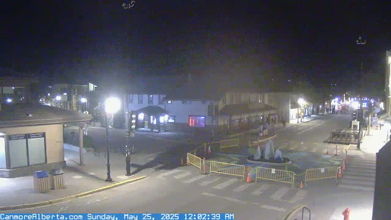 Canmore Downtown Live Cam -  Canmore, Alberta's Rockies, Alberta, Canada