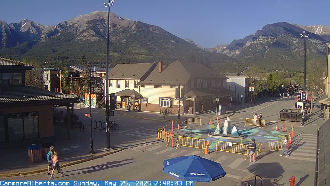 Canmore Downtown Live Cam -  Canmore, Alberta's Rockies, Alberta, Canada