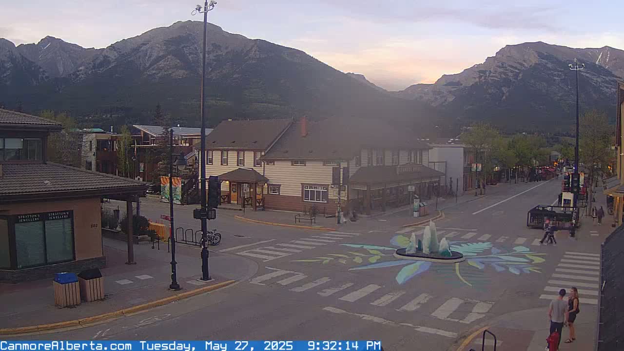 Canmore Downtown Live Cam -  Canmore, Alberta's Rockies, Alberta, Canada