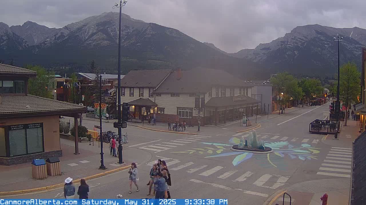 Canmore Downtown Live Cam -  Canmore, Alberta's Rockies, Alberta, Canada