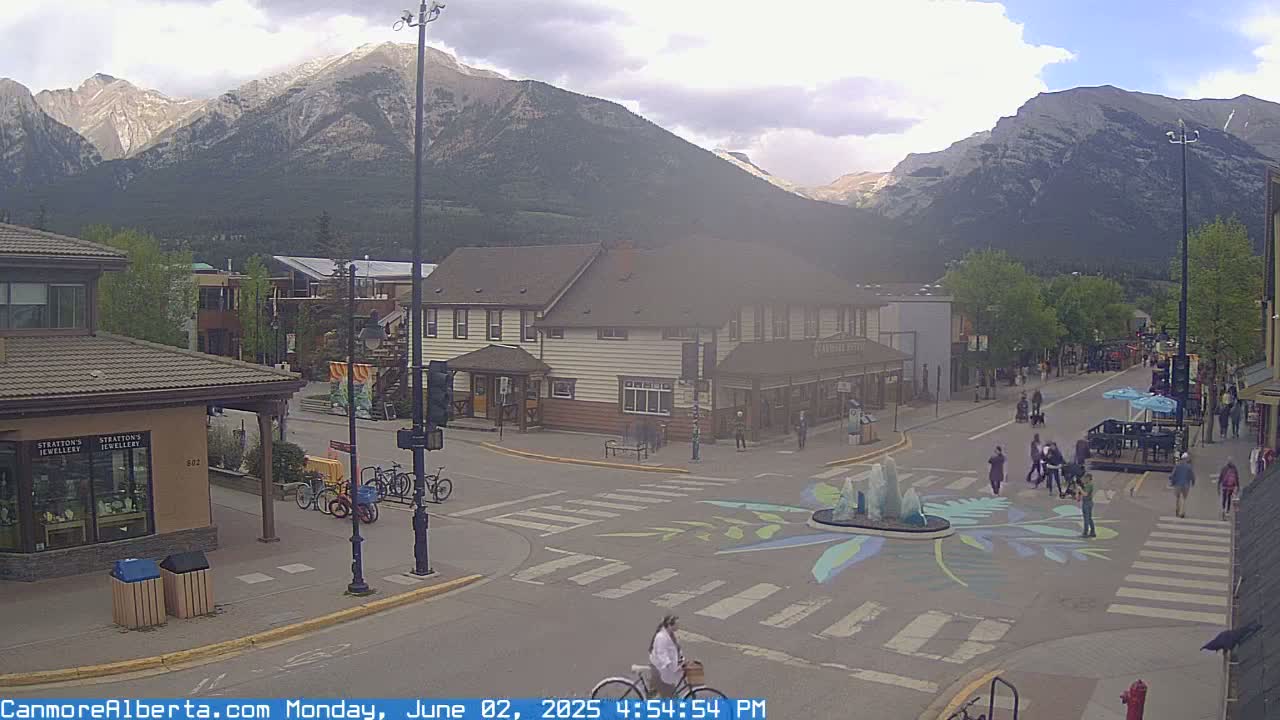 Canmore Downtown Live Cam -  Canmore, Alberta's Rockies, Alberta, Canada