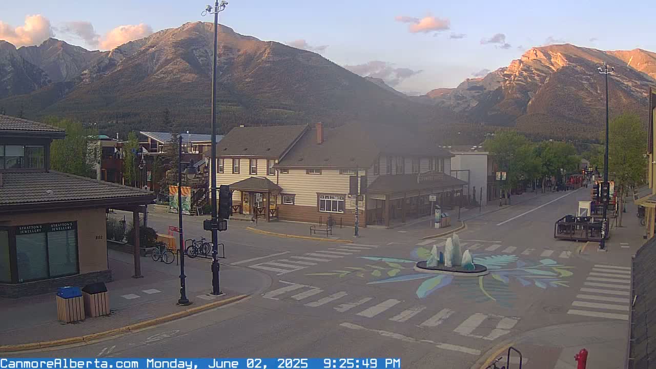 Canmore Downtown Live Cam -  Canmore, Alberta's Rockies, Alberta, Canada