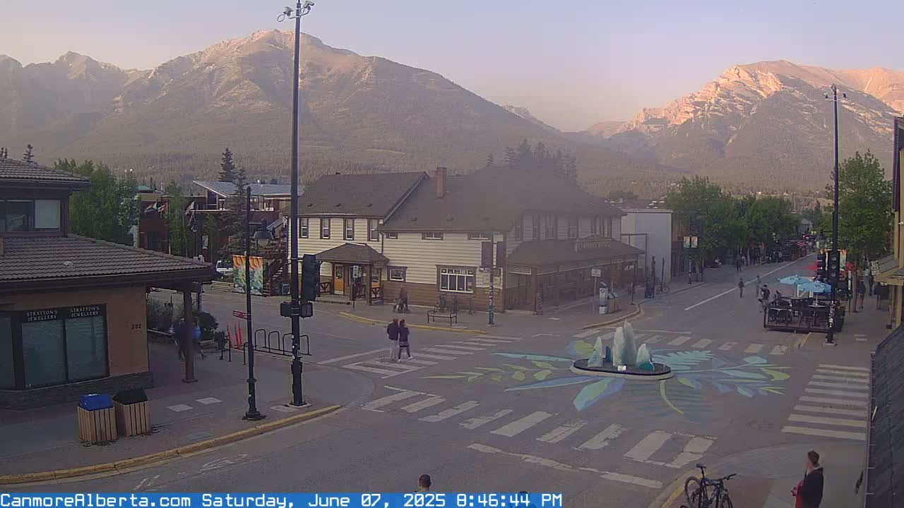 Canmore Downtown Live Cam -  Canmore, Alberta's Rockies, Alberta, Canada