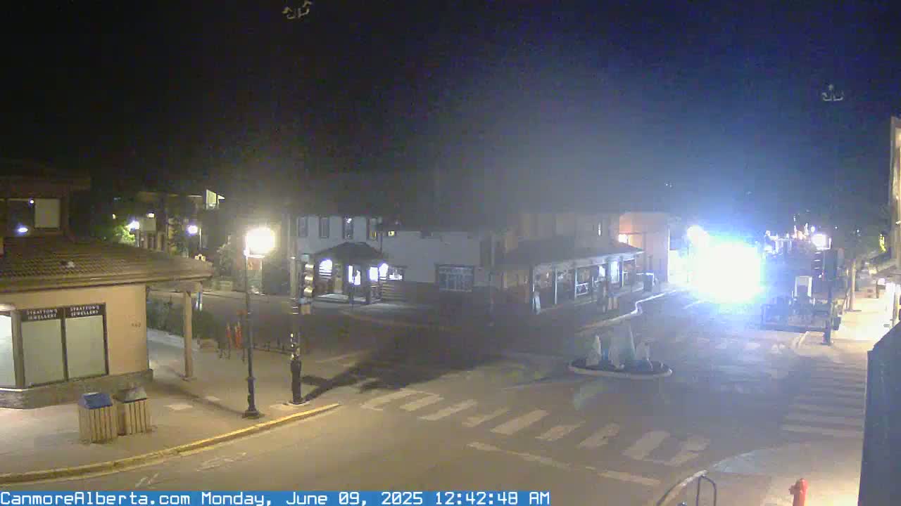 Canmore Downtown Live Cam -  Canmore, Alberta's Rockies, Alberta, Canada