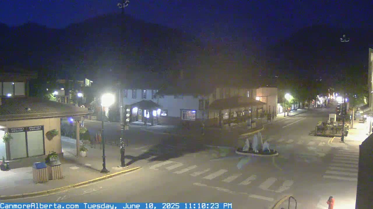Canmore Downtown Live Cam -  Canmore, Alberta's Rockies, Alberta, Canada