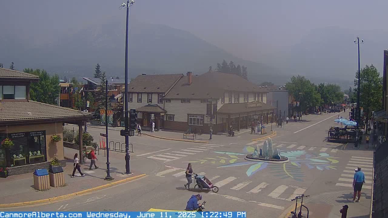 Canmore Downtown Live Cam -  Canmore, Alberta's Rockies, Alberta, Canada