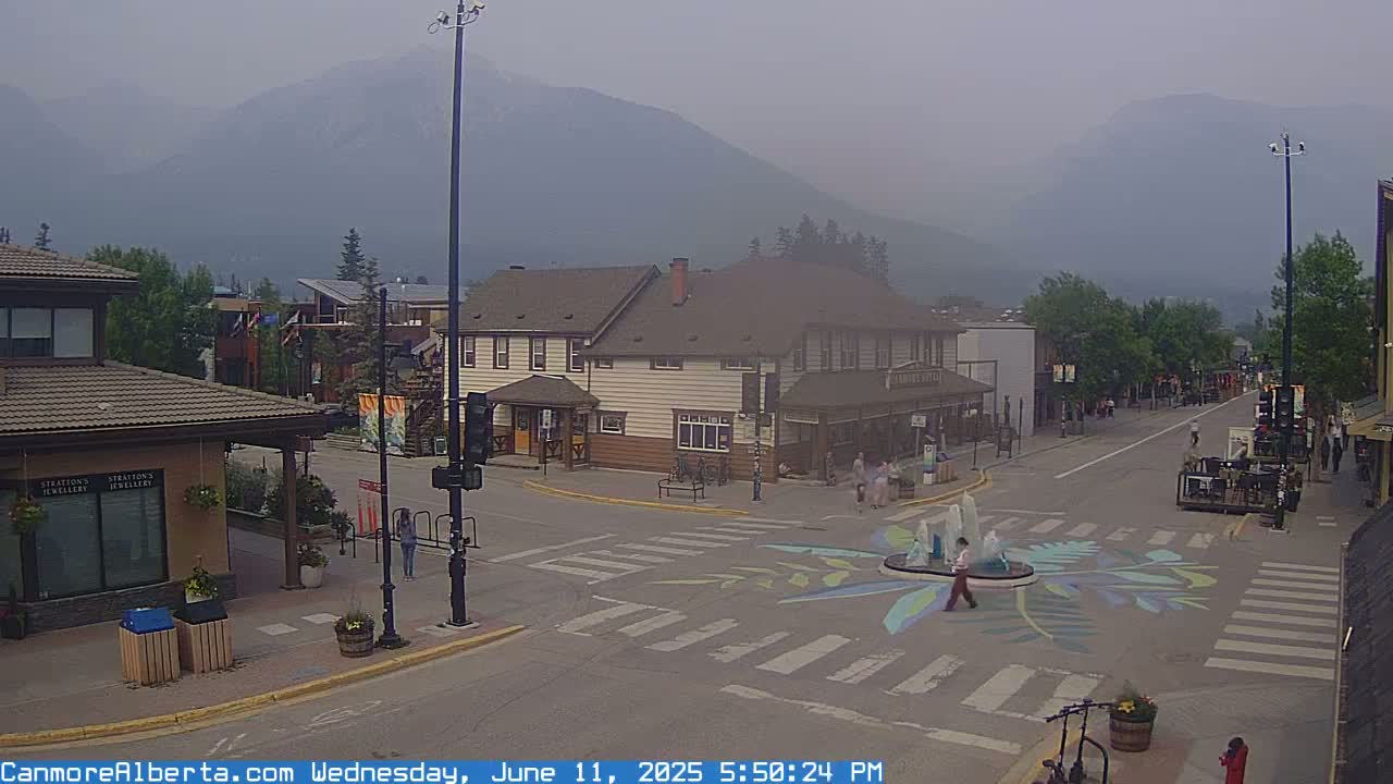 Canmore Downtown Live Cam -  Canmore, Alberta's Rockies, Alberta, Canada