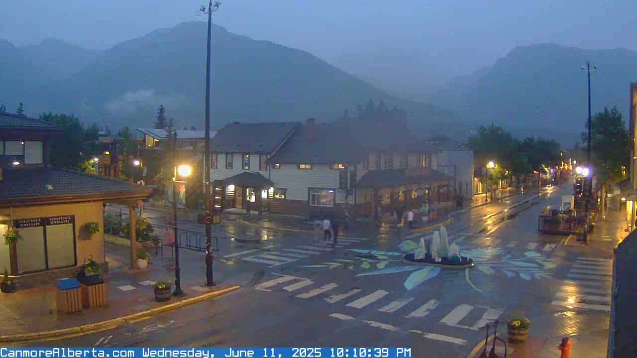 Canmore Downtown Live Cam -  Canmore, Alberta's Rockies, Alberta, Canada