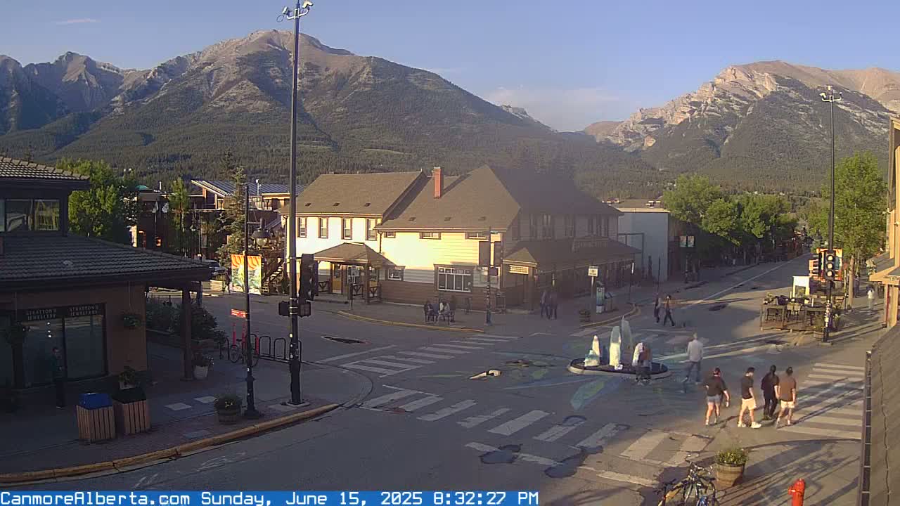 Canmore Downtown Live Cam -  Canmore, Alberta's Rockies, Alberta, Canada