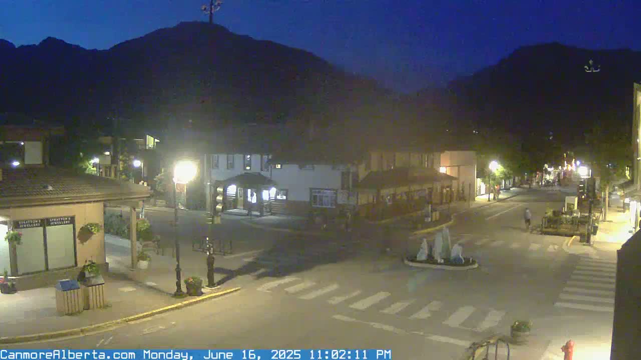 Canmore Downtown Live Cam -  Canmore, Alberta's Rockies, Alberta, Canada