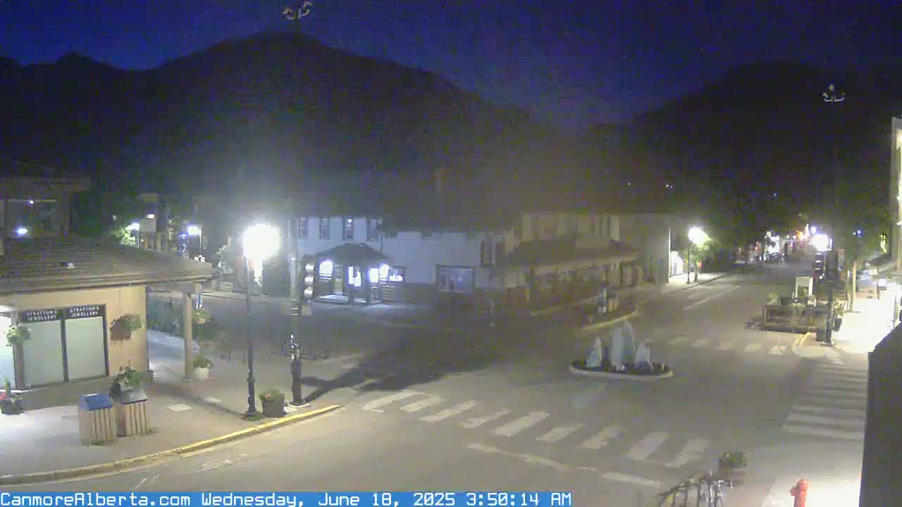 Canmore Downtown Live Cam -  Canmore, Alberta's Rockies, Alberta, Canada