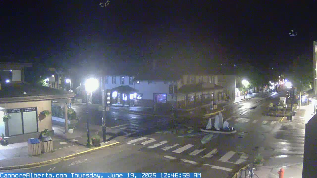 Canmore Downtown Live Cam -  Canmore, Alberta's Rockies, Alberta, Canada