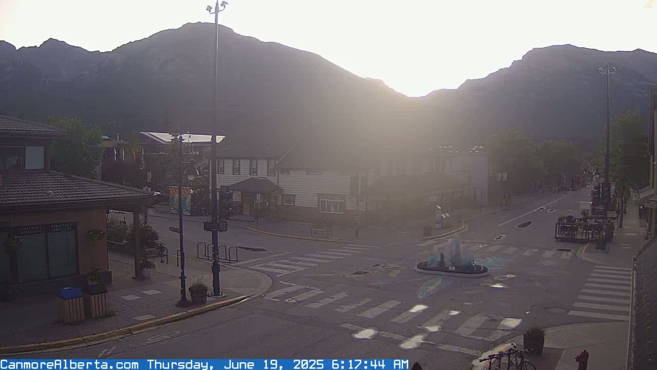 Canmore Downtown Live Cam -  Canmore, Alberta's Rockies, Alberta, Canada