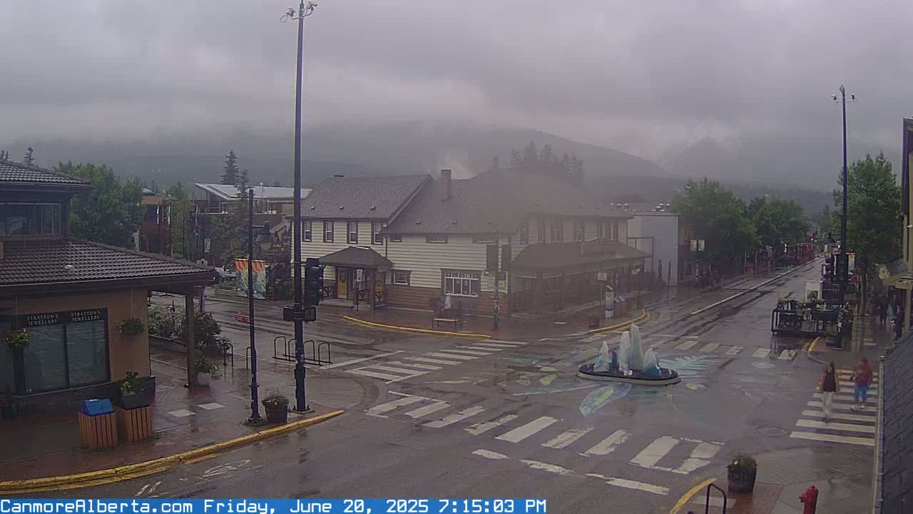 Canmore Downtown Live Cam -  Canmore, Alberta's Rockies, Alberta, Canada