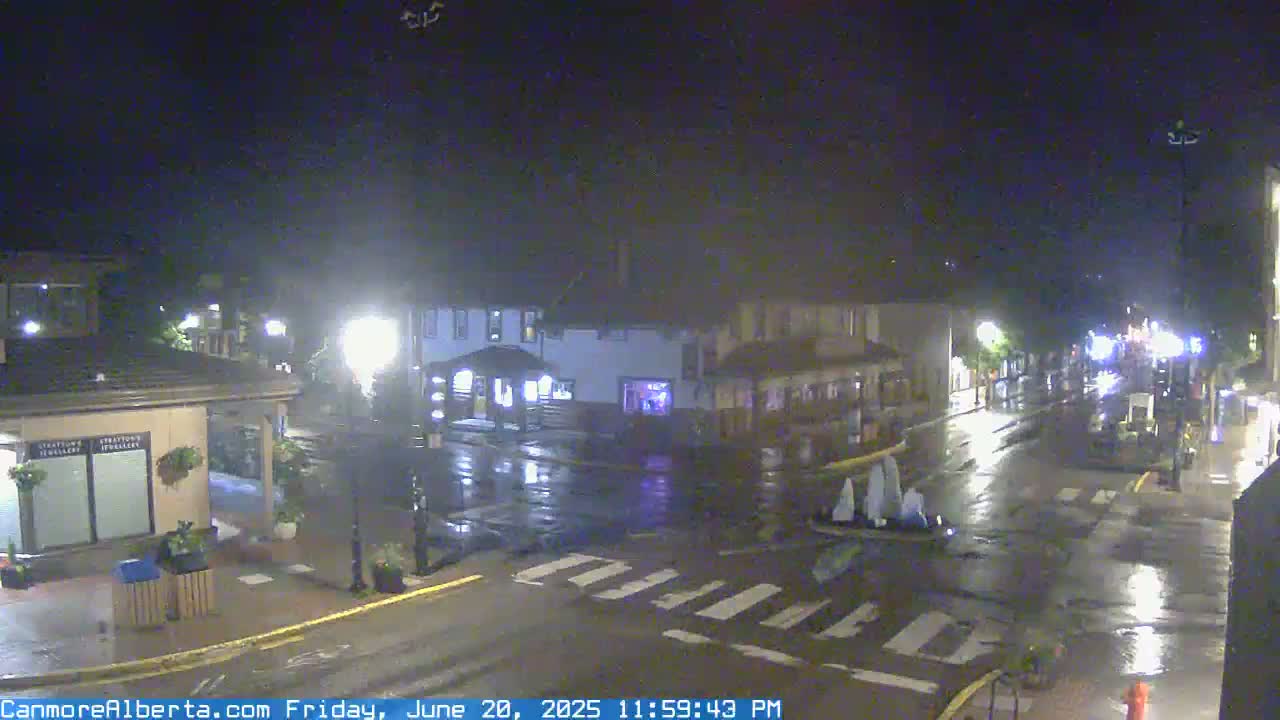 Canmore Downtown Live Cam -  Canmore, Alberta's Rockies, Alberta, Canada