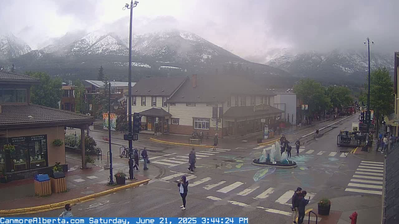 Canmore Downtown Live Cam -  Canmore, Alberta's Rockies, Alberta, Canada