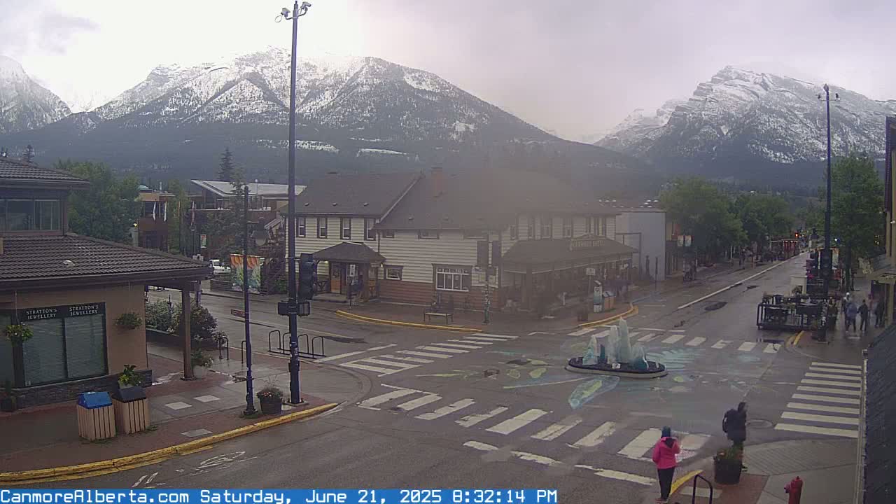 Canmore Downtown Live Cam -  Canmore, Alberta's Rockies, Alberta, Canada