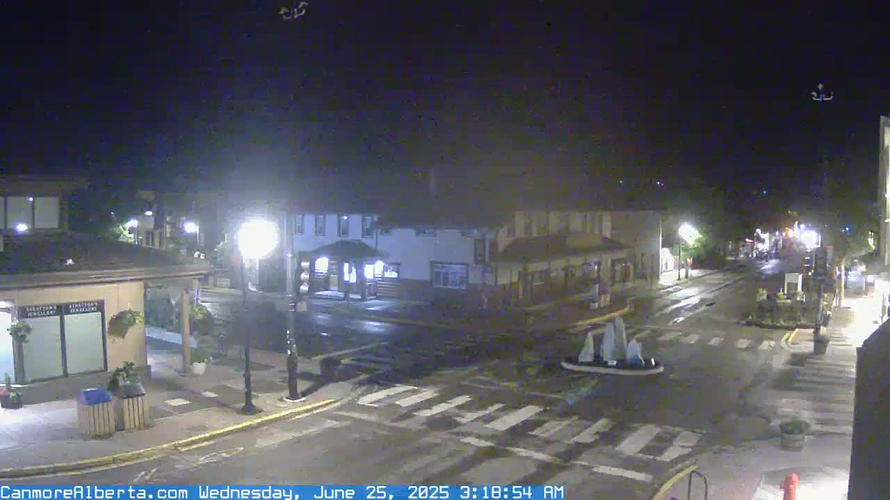 Canmore Downtown Live Cam -  Canmore, Alberta's Rockies, Alberta, Canada