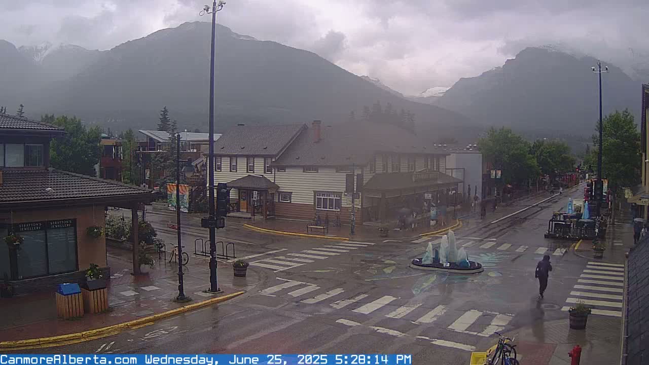 Canmore Downtown Live Cam -  Canmore, Alberta's Rockies, Alberta, Canada
