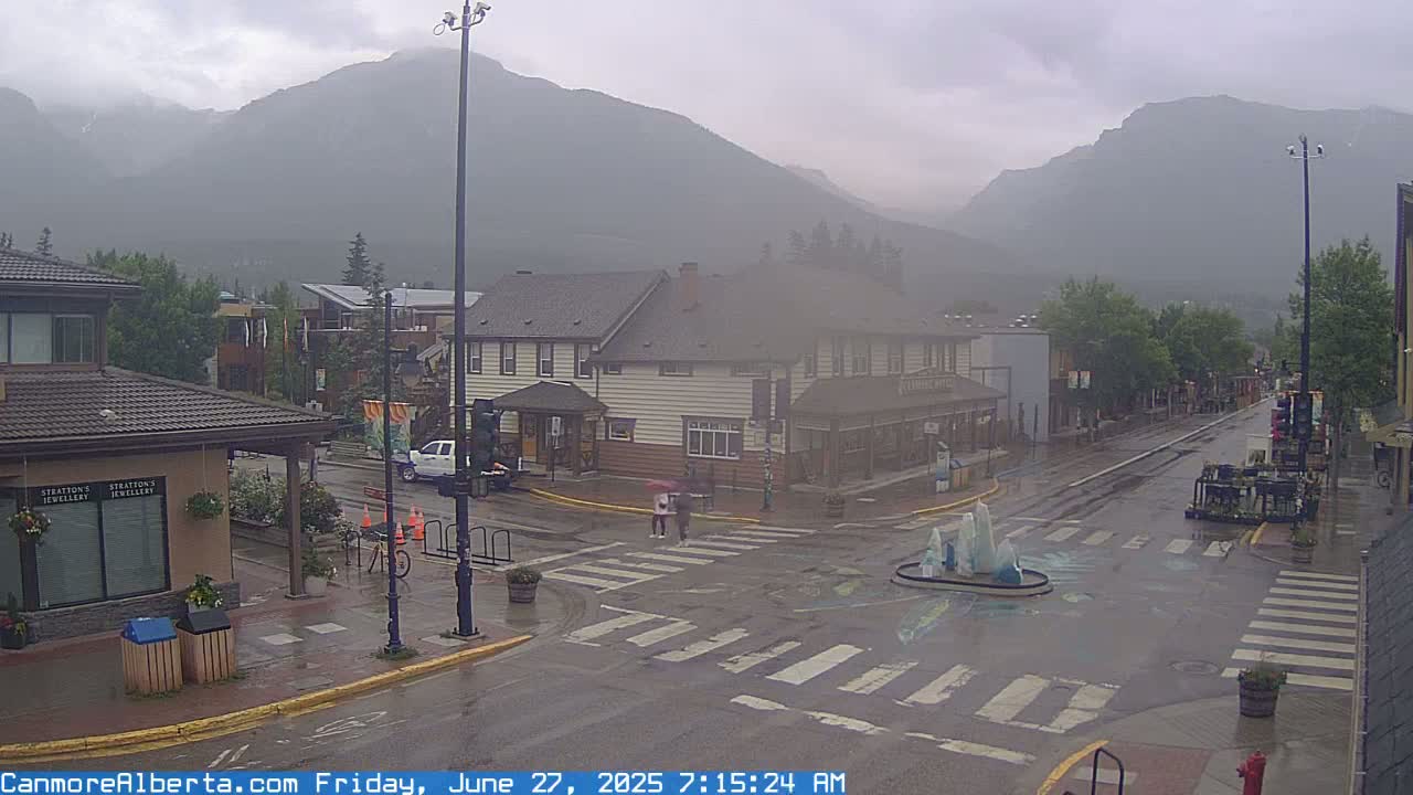 Canmore Downtown Live Cam -  Canmore, Alberta's Rockies, Alberta, Canada