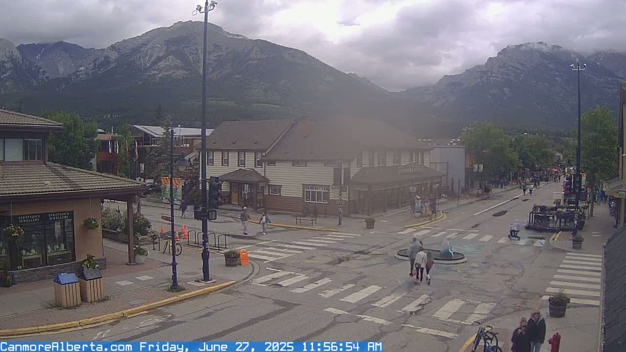 Canmore Downtown Live Cam -  Canmore, Alberta's Rockies, Alberta, Canada