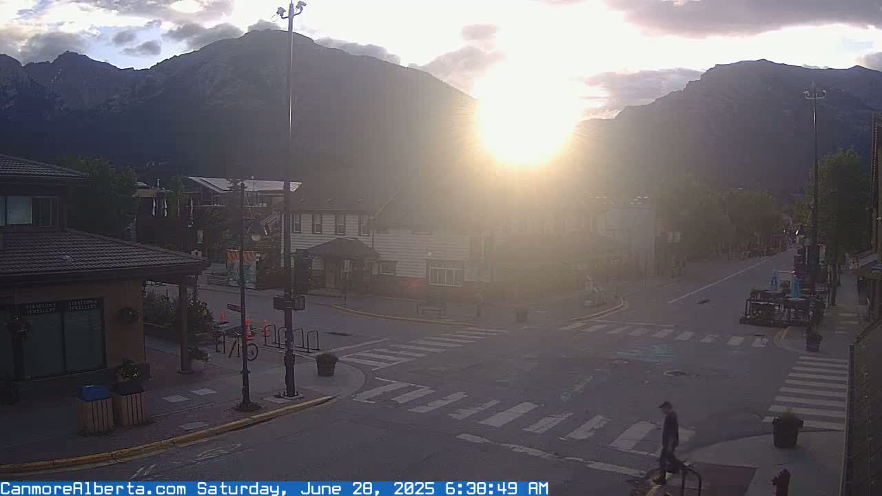 Canmore Downtown Live Cam -  Canmore, Alberta's Rockies, Alberta, Canada