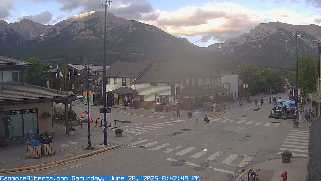 Canmore Downtown Live Cam -  Canmore, Alberta's Rockies, Alberta, Canada