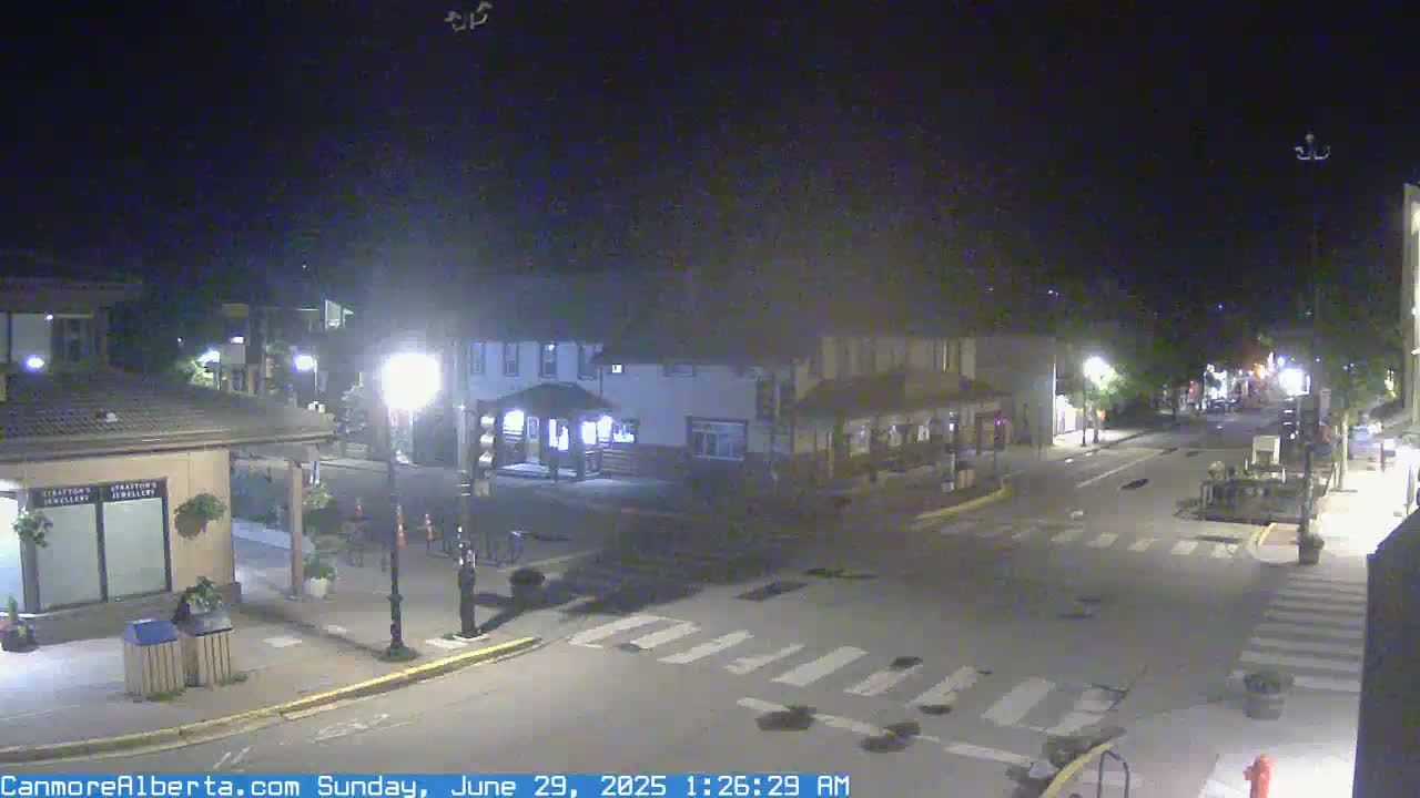 Canmore Downtown Live Cam -  Canmore, Alberta's Rockies, Alberta, Canada