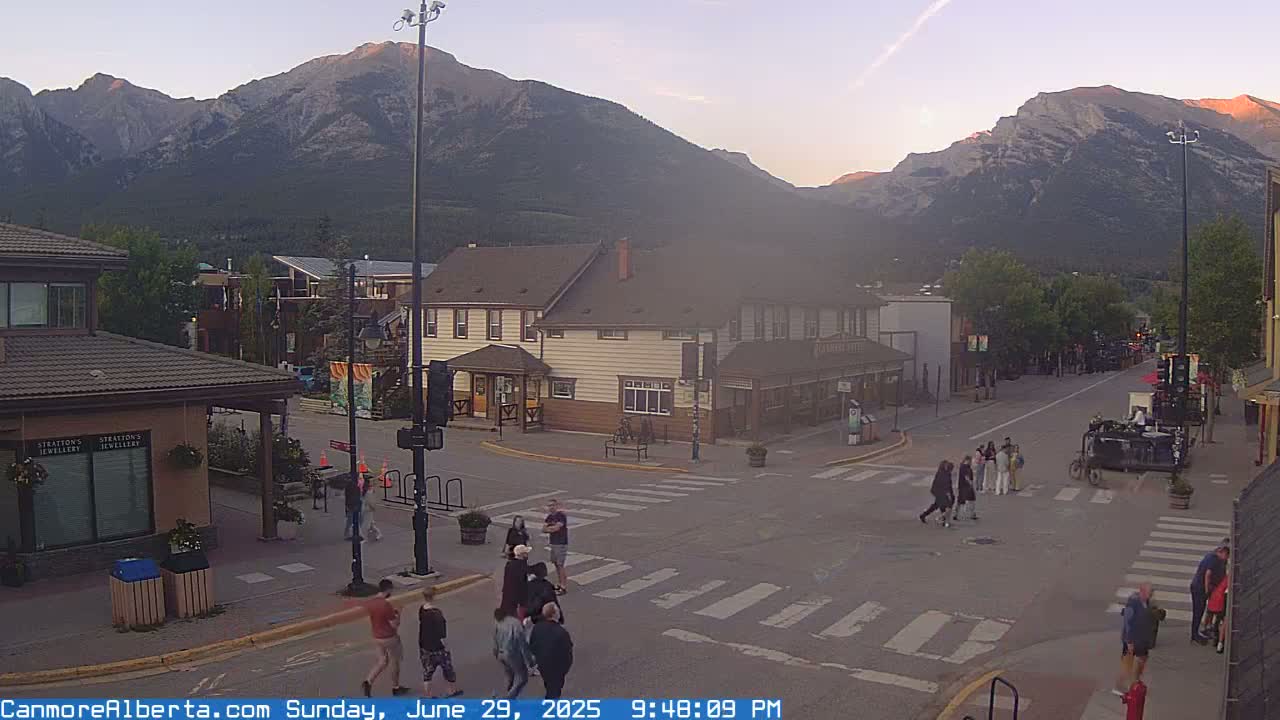 Canmore Downtown Live Cam -  Canmore, Alberta's Rockies, Alberta, Canada