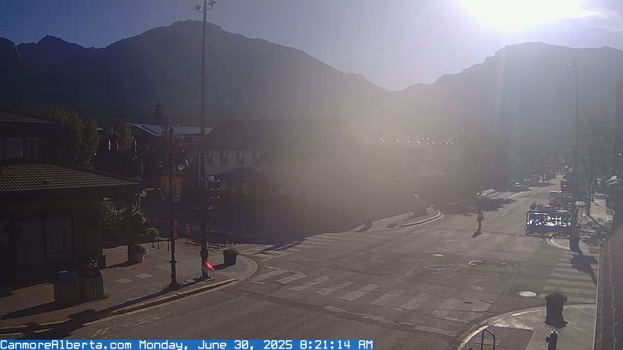 Canmore Downtown Live Cam -  Canmore, Alberta's Rockies, Alberta, Canada