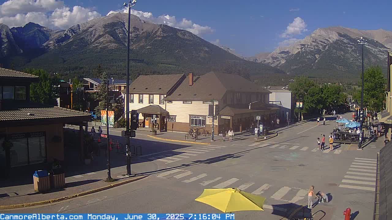 Canmore Downtown Live Cam -  Canmore, Alberta's Rockies, Alberta, Canada