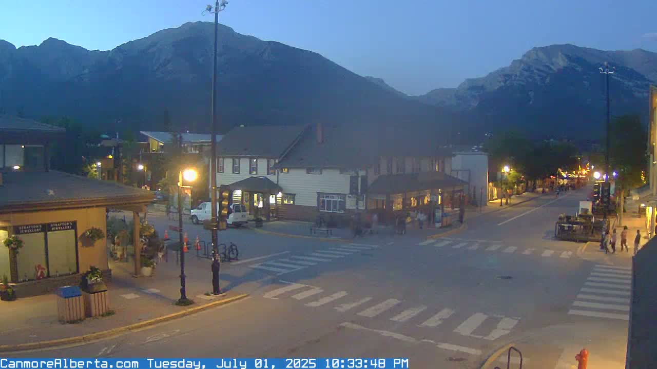 Canmore Downtown Live Cam -  Canmore, Alberta's Rockies, Alberta, Canada