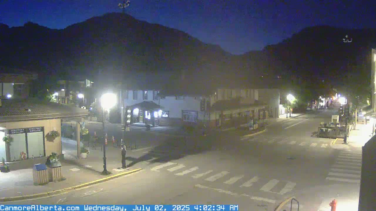 Canmore Downtown Live Cam -  Canmore, Alberta's Rockies, Alberta, Canada
