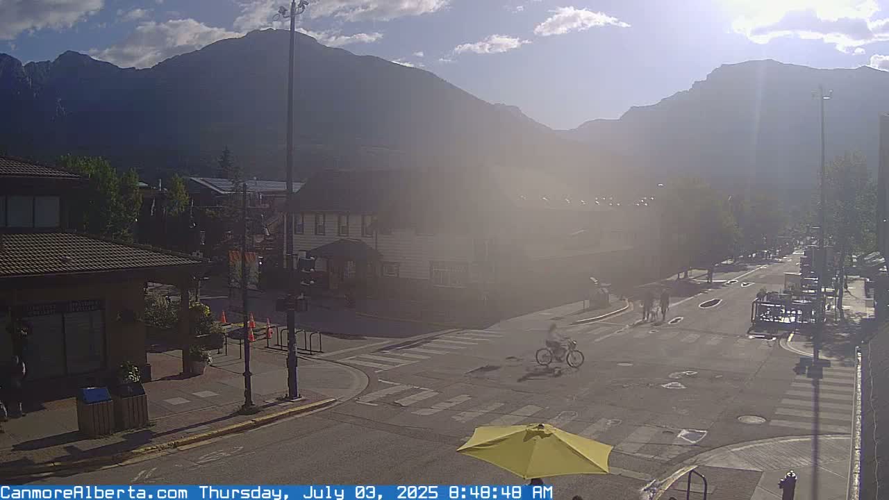 Canmore Downtown Live Cam -  Canmore, Alberta's Rockies, Alberta, Canada
