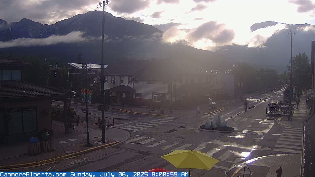 Canmore Downtown Live Cam -  Canmore, Alberta's Rockies, Alberta, Canada