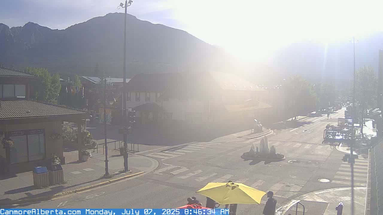 Canmore Downtown Live Cam -  Canmore, Alberta's Rockies, Alberta, Canada