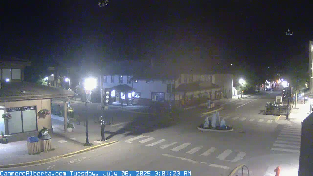 Canmore Downtown Live Cam -  Canmore, Alberta's Rockies, Alberta, Canada