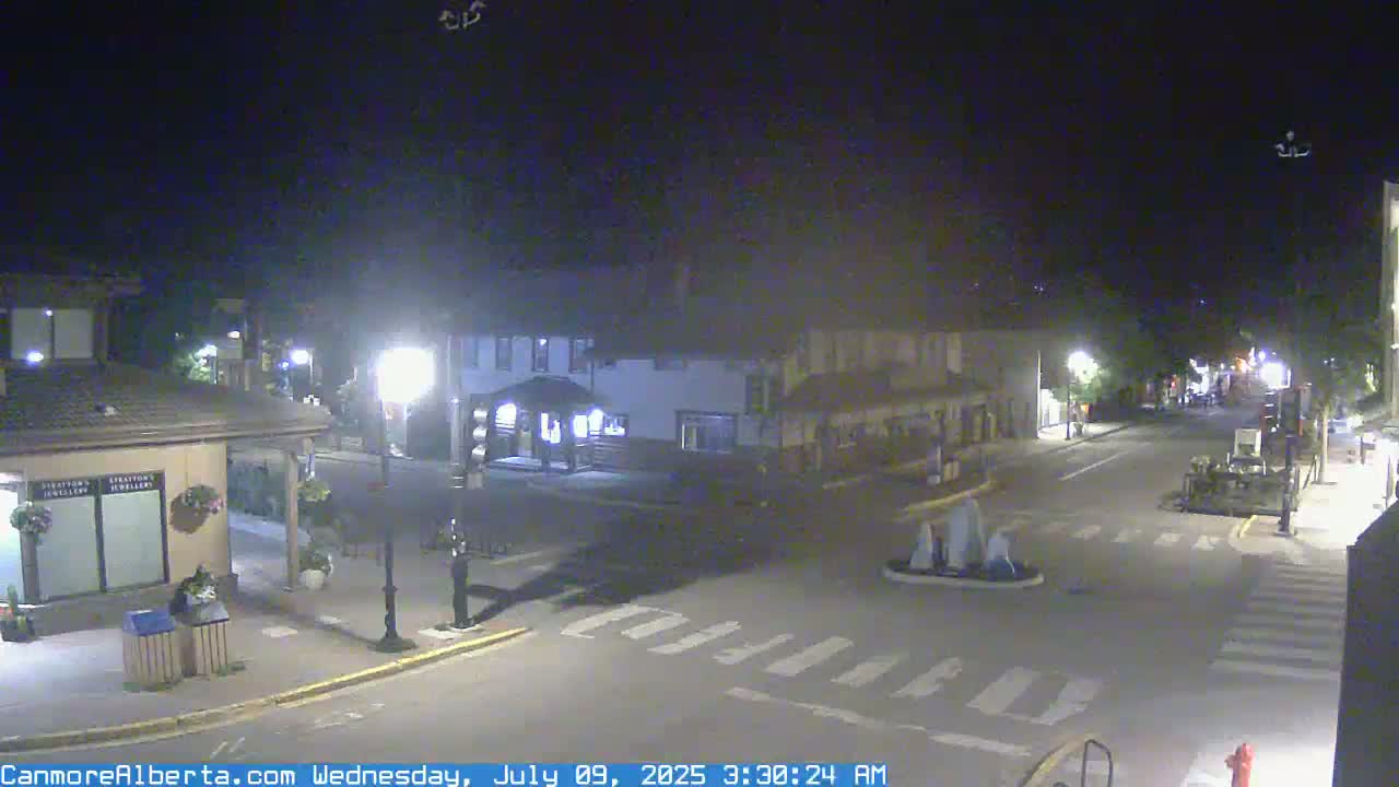 Canmore Downtown Live Cam -  Canmore, Alberta's Rockies, Alberta, Canada