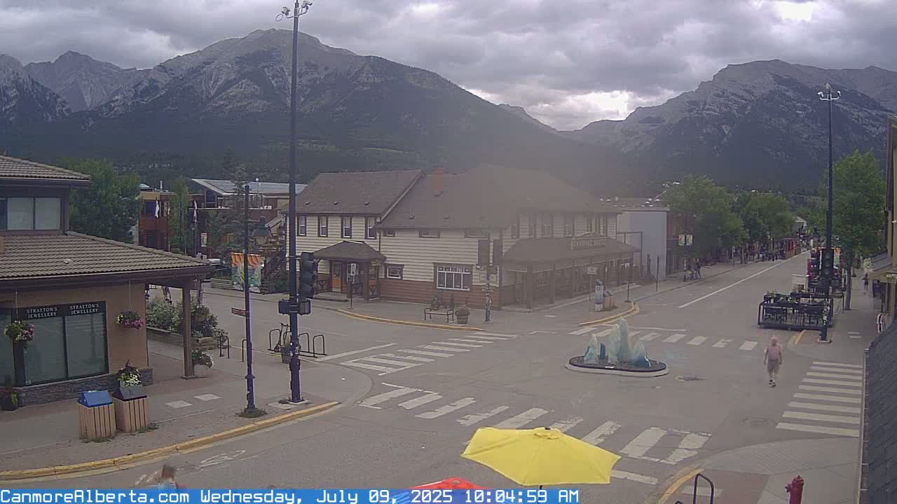 Canmore Downtown Live Cam -  Canmore, Alberta's Rockies, Alberta, Canada