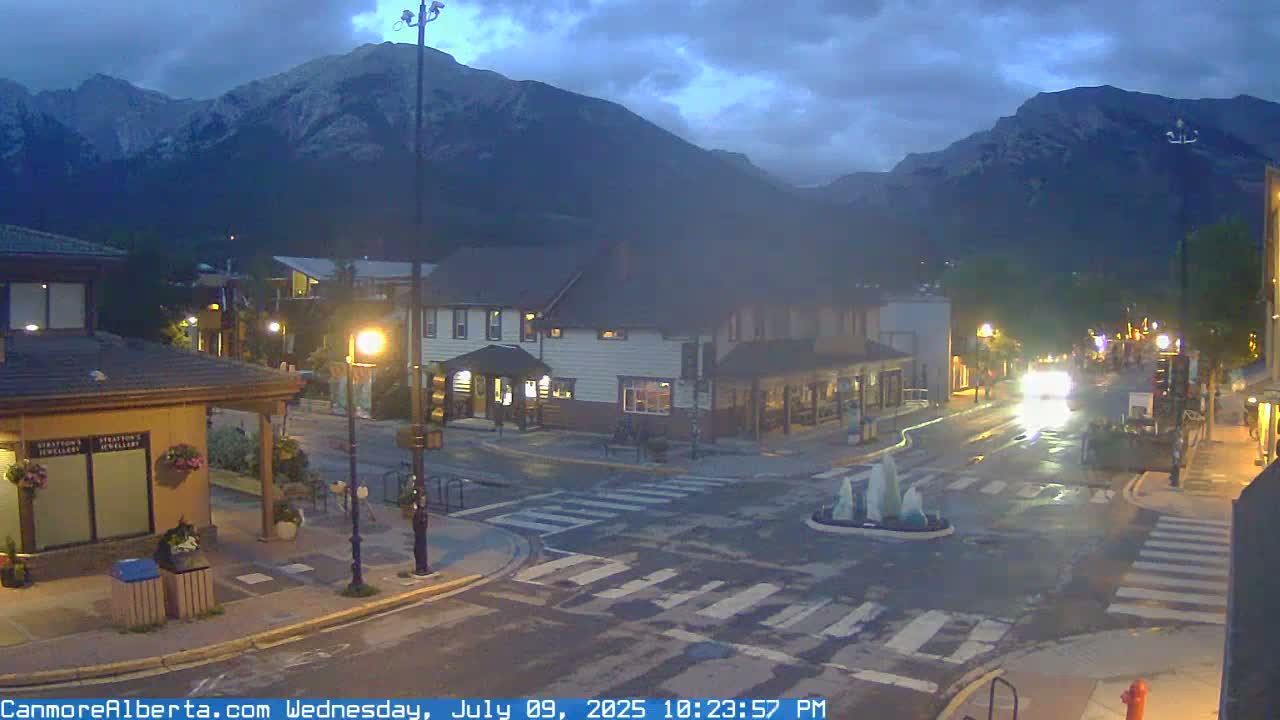 Canmore Downtown Live Cam -  Canmore, Alberta's Rockies, Alberta, Canada