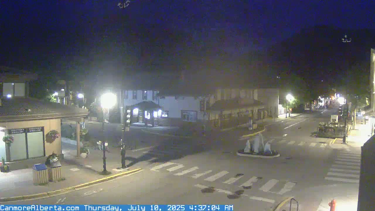 Canmore Downtown Live Cam -  Canmore, Alberta's Rockies, Alberta, Canada
