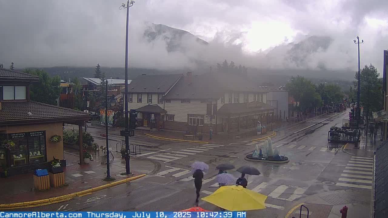 Canmore Downtown Live Cam -  Canmore, Alberta's Rockies, Alberta, Canada